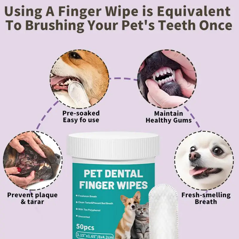 Clawverse Pet Dental Wipes